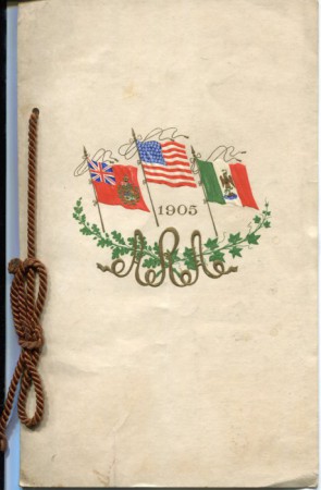 Speisekarte American Railway Association 1905